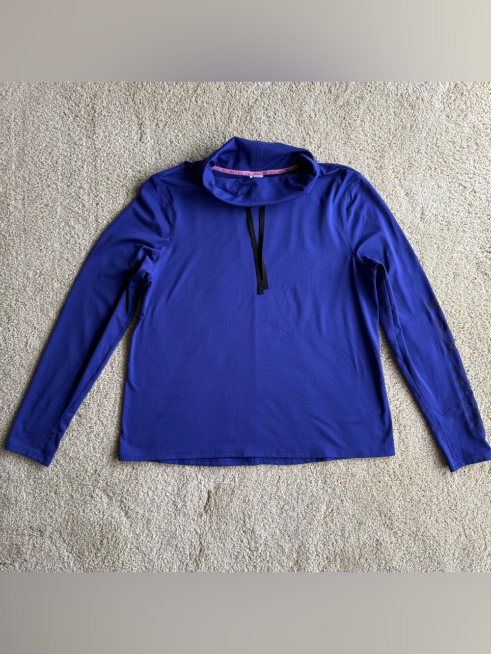 SX Sport Victoria’s Secret Pullover Top Blue Long Sleeve Size L
